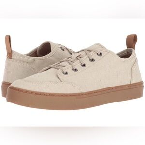 Toms Landen  Beige Canvas Sneakers size 8